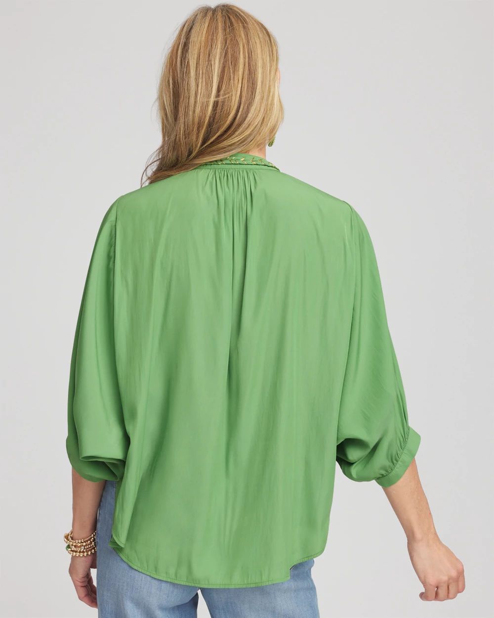 imocoCLANE BIGCOLLARDRAWSTRING BLOUSE By Anthropologie Oversized Collar Blouse | Anthropologie